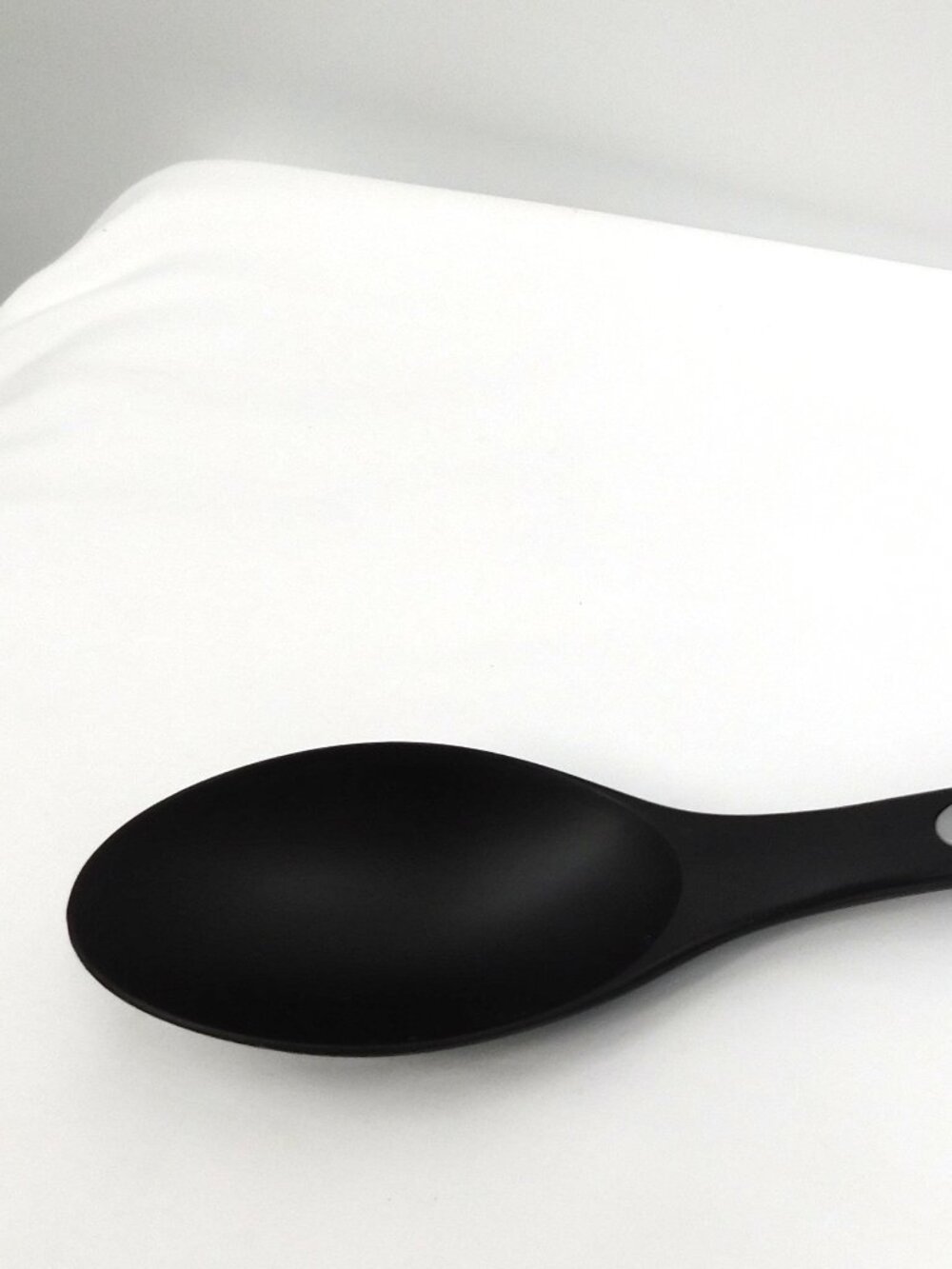 Vintage Calphalon Silver and Black Nylon Solid Serving Spoon 14" - Picture 4 of 4